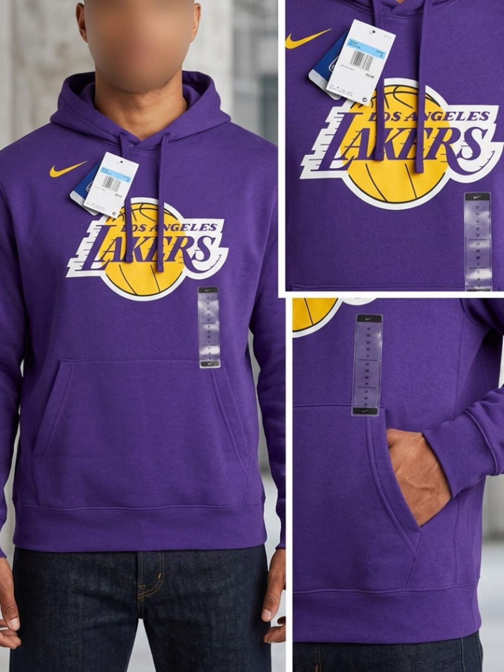 Nike Hoodie with Los Angeles lakers Logo